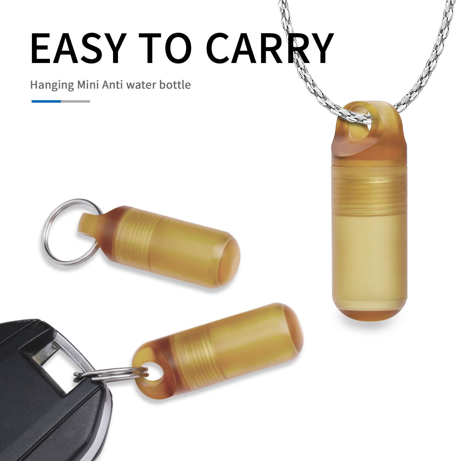 Edc Pill Carry - صندوق حبوب صغير محمول مقاوم للماء