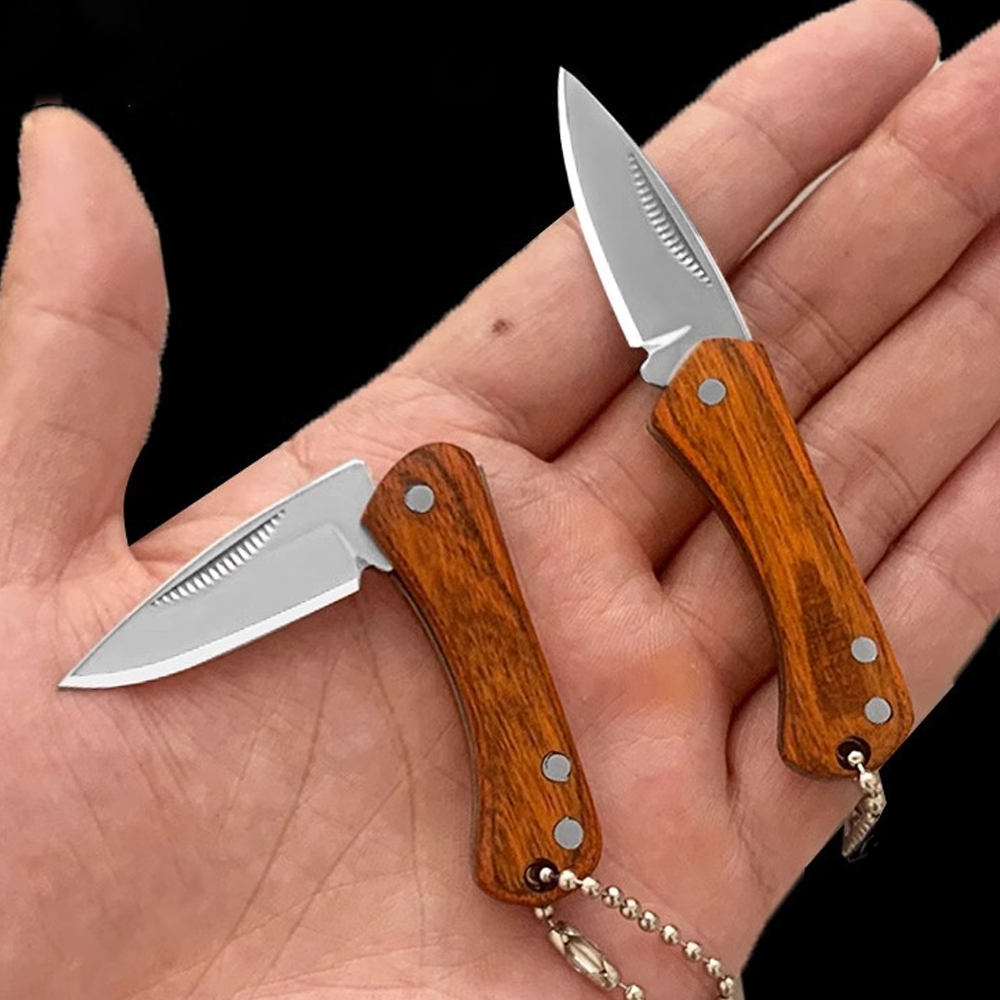 Edc (Every Day Carry - سكين جيب صغير بسلسلة مفاتيح كل