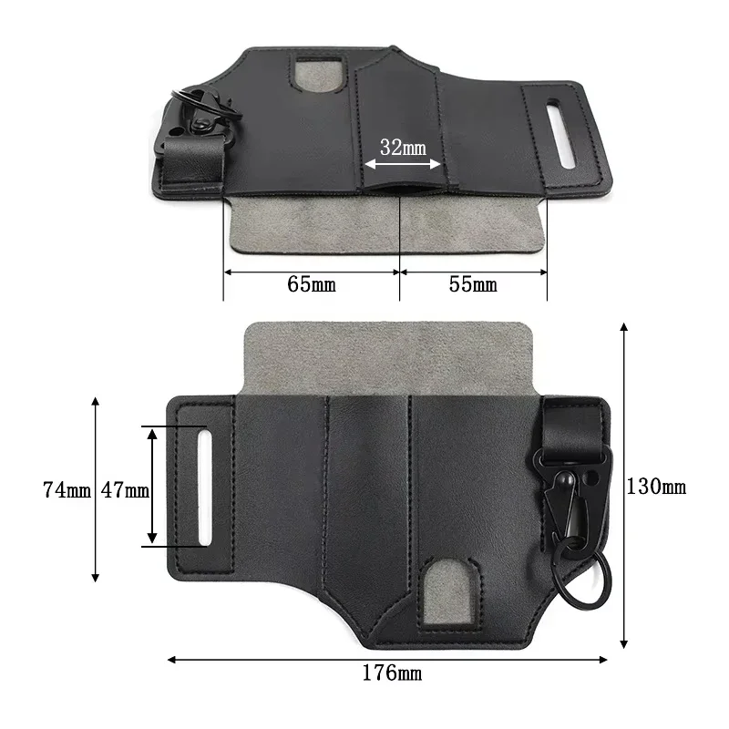 جلد البقر الخصر شماعات المحمول - مراجعة Leather Edc. Carry Pouch وسعره