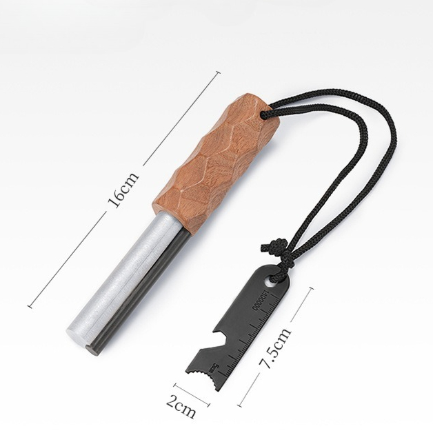 عصا إشعال مغنيسيوم خارجية مقاو - مراجعة Ferro Rod Striker وسعره