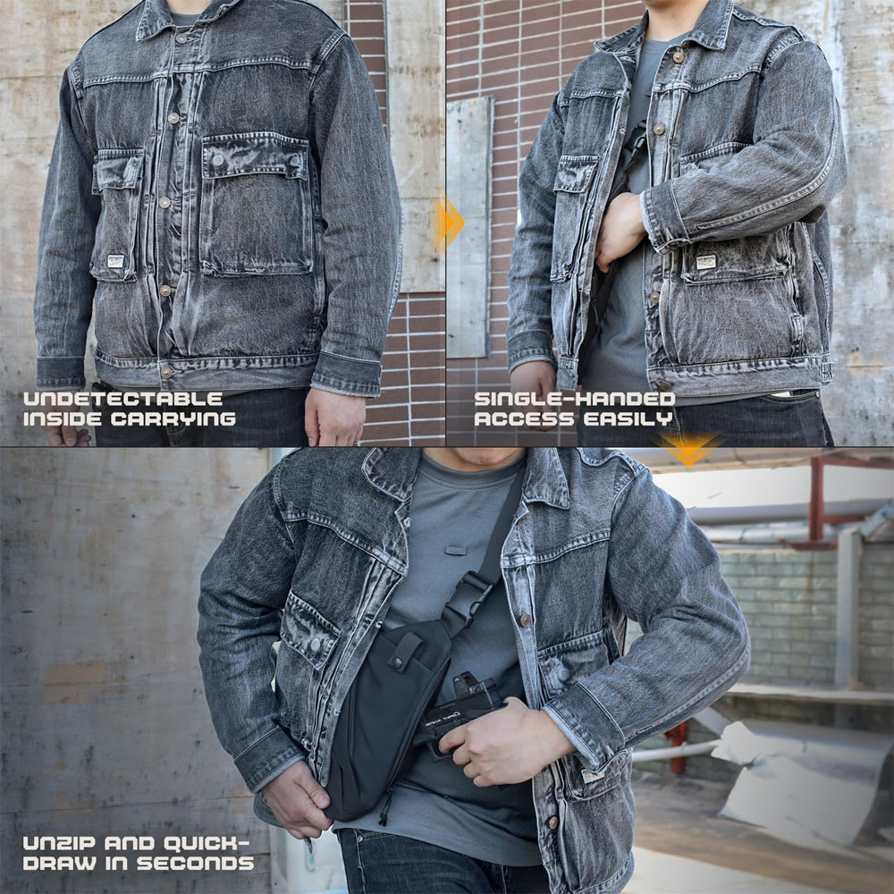 حقيبة حمل بندقية تكتيكية مخفية - مراجعة Edc Concealed Carry Bag وسعره