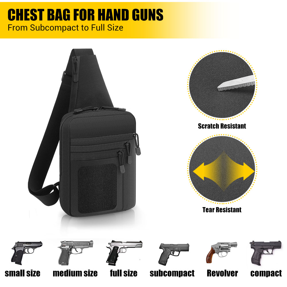 التكتيكية مسدس بندقية حقيبة أخ - مراجعة Edc Concealed Carry Holster وسعره
