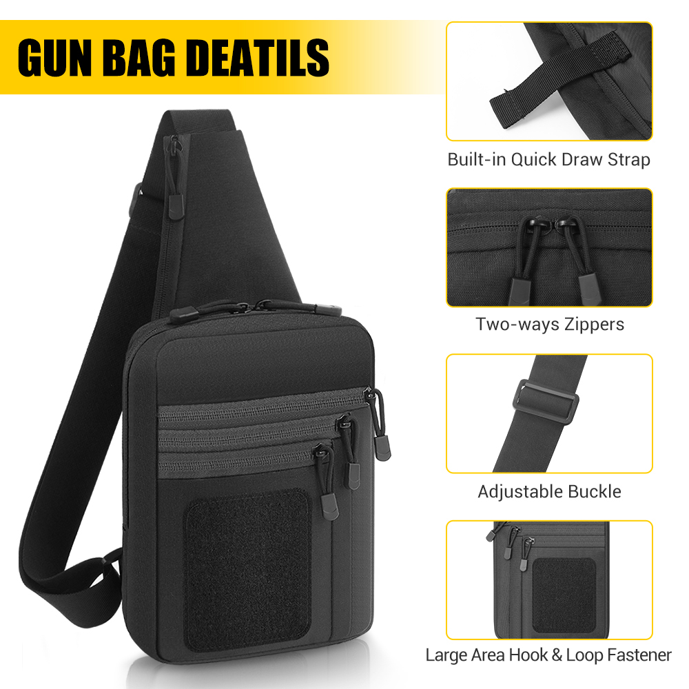 التكتيكية مسدس بندقية حقيبة أخ - مراجعة Edc Concealed Carry Holster وسعره