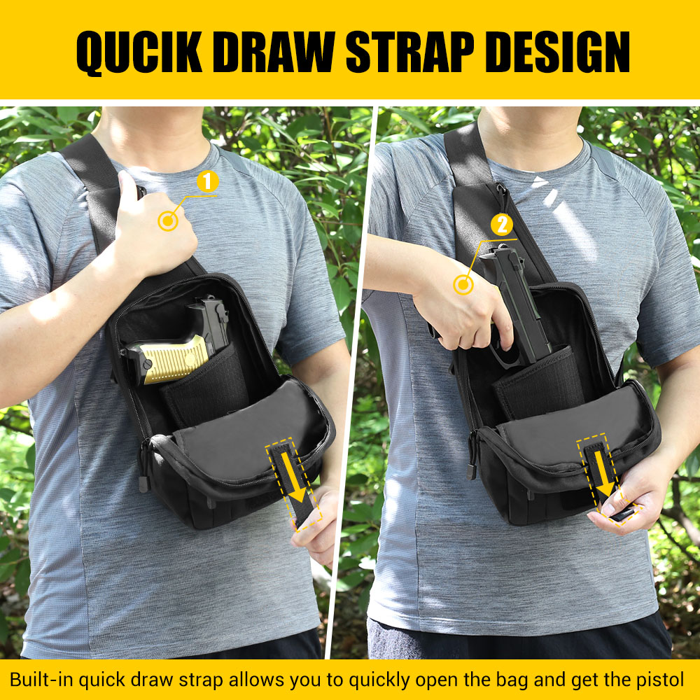 التكتيكية مسدس بندقية حقيبة أخ - مراجعة Edc Concealed Carry Holster وسعره