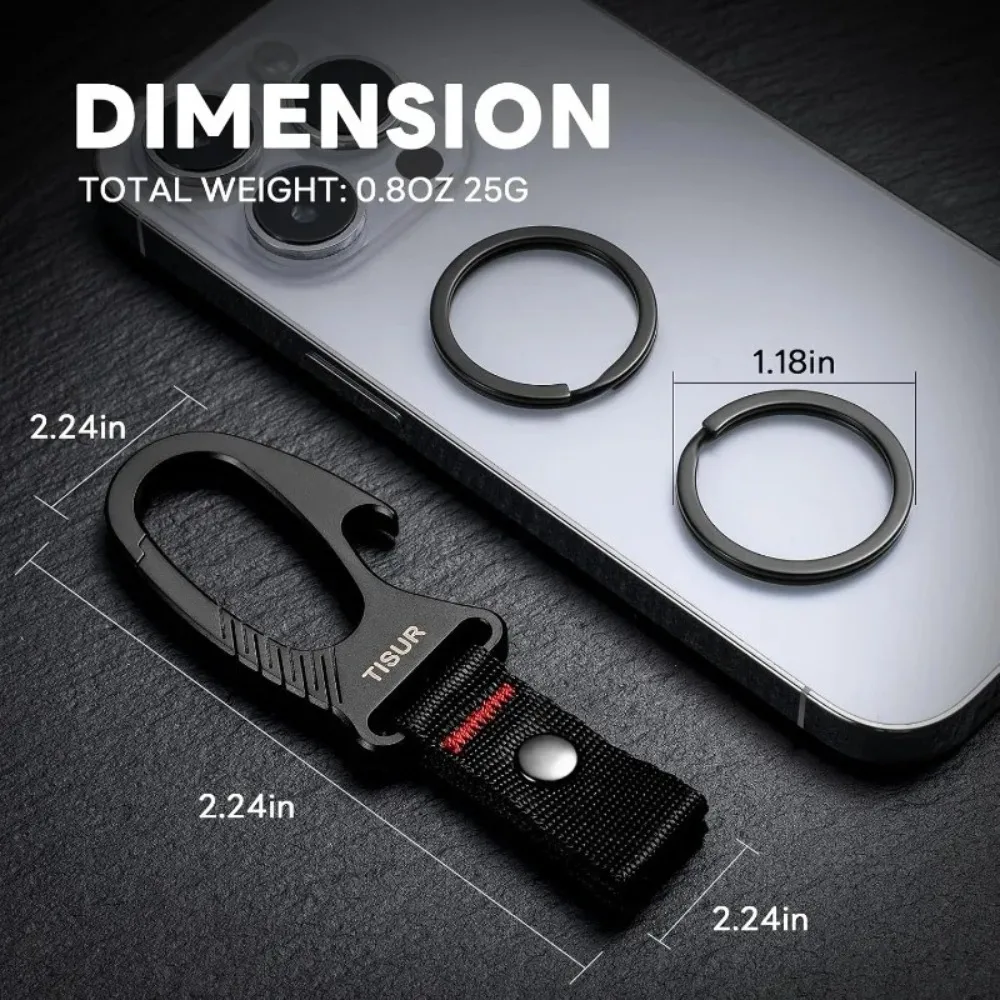 مشبك مفاتيح من التيتانيوم متعد - مراجعة Edc Carry Clip وسعره