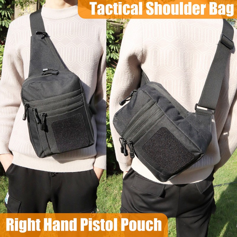 جديد التكتيكية حقيبة صدر للرجا - مراجعة Edc Concealed Carry Holster وسعره