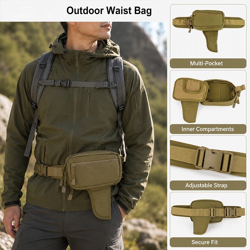 حقيبة خصر متعددة الوظائف من ال - مراجعة Edc Concealed Carry Bag وسعره